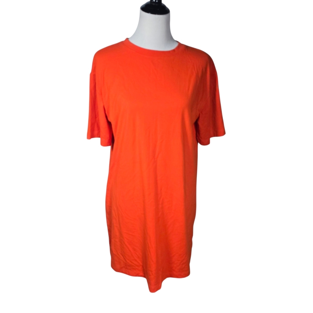 a new day Medium Orange Short Sleeve T-shirt Dress